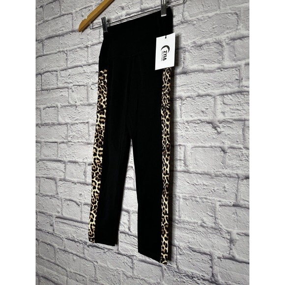 ZYIA Leopard Pocket Brilliant Hi-Rise Capri Leggings‎ Women’s Size 0 NEW - Picture 2 of 8
